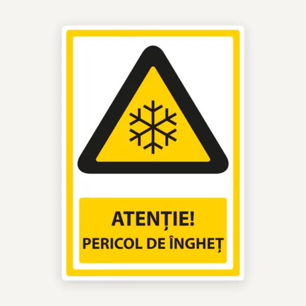 Semn pentru pericol de inghet