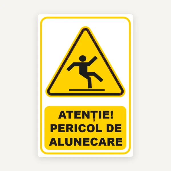 Semn pentru pericole de alunecari
