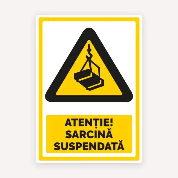 Semn  pentru sarcina suspendata