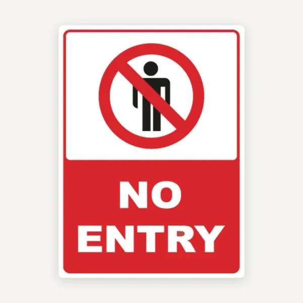 Sign no enter