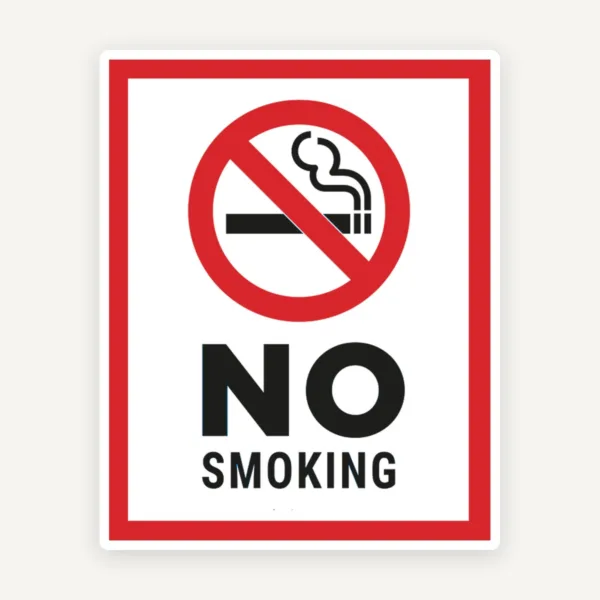 Sign no smoking