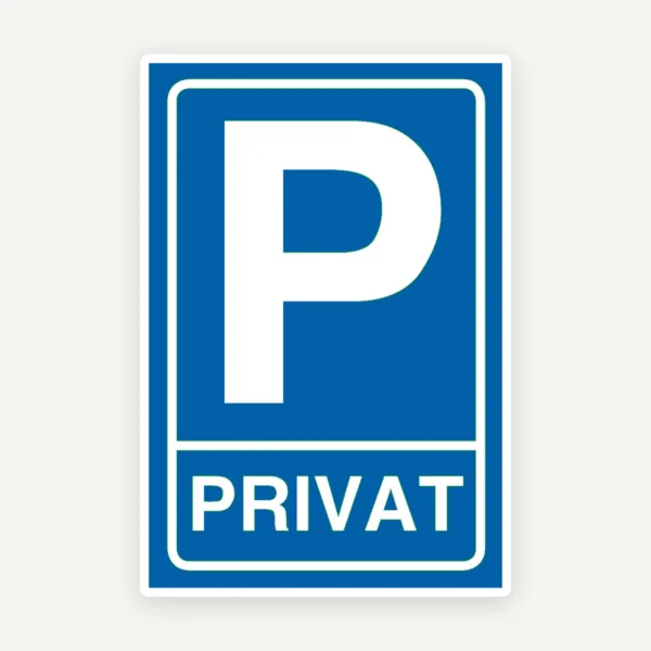 sign privat PARKING