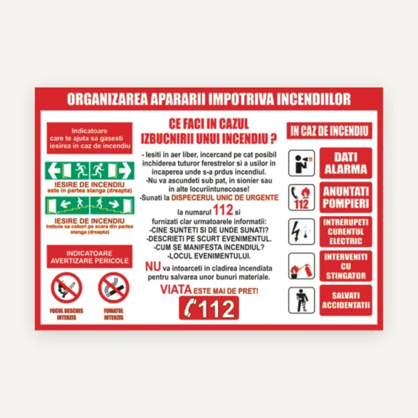 organizarea apararii impotriva incendiilor