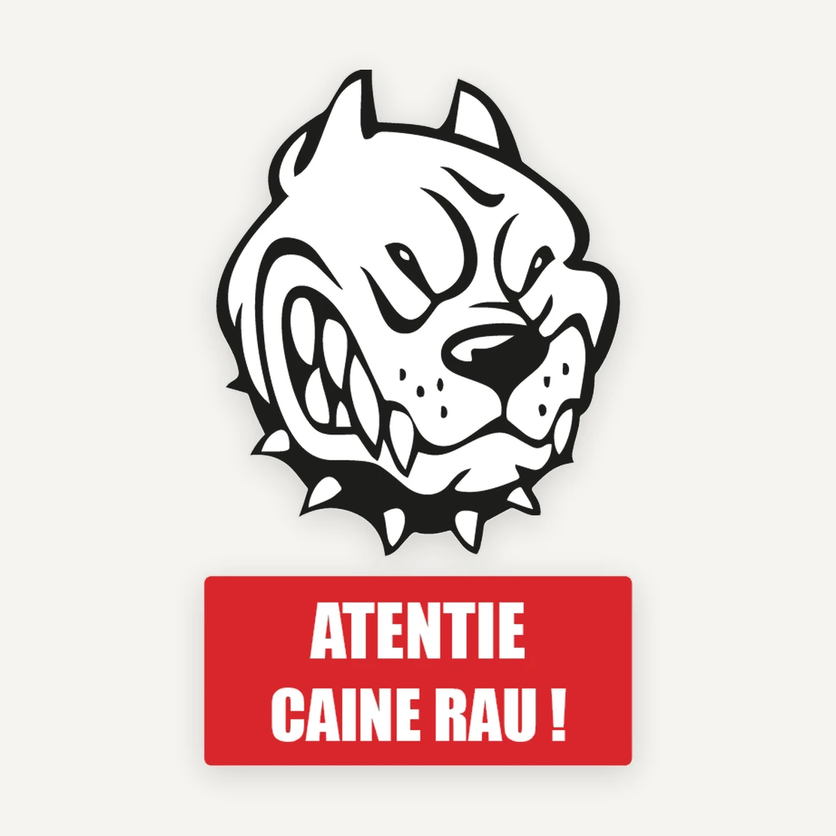 Semn atentie caine rau