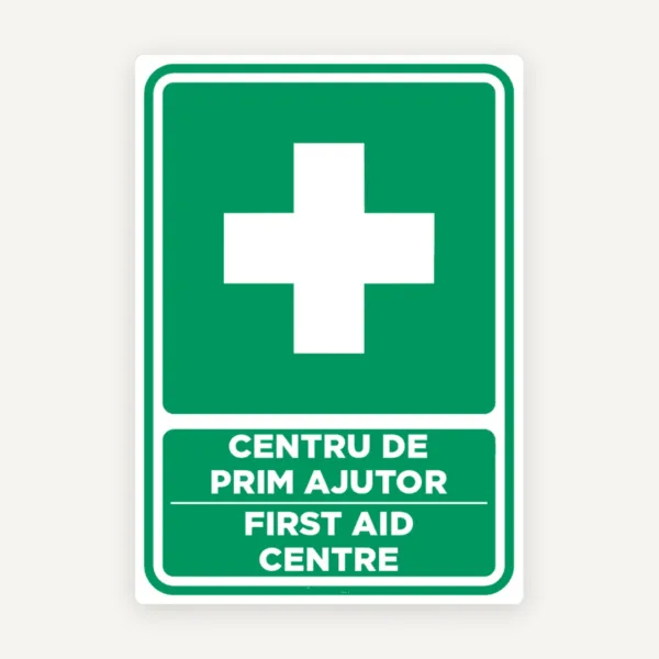 Semn centru de prim ajutor first aid centre