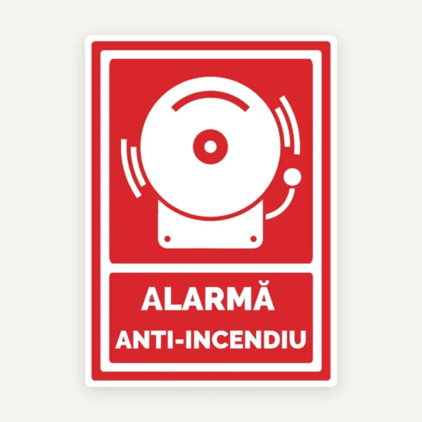 Semn cu Alarma de incendiu