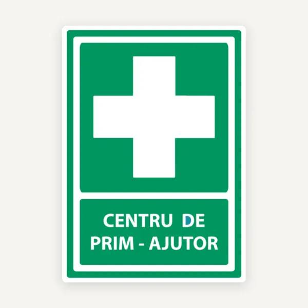 Semn cu centru de prim ajutor