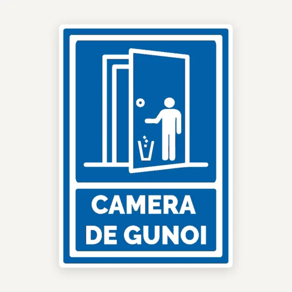 Semn de camera gunoi
