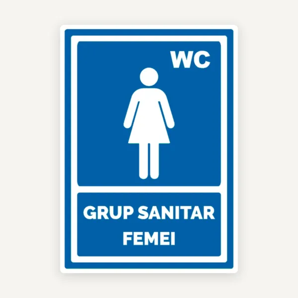 Semn de grup sanitar femei