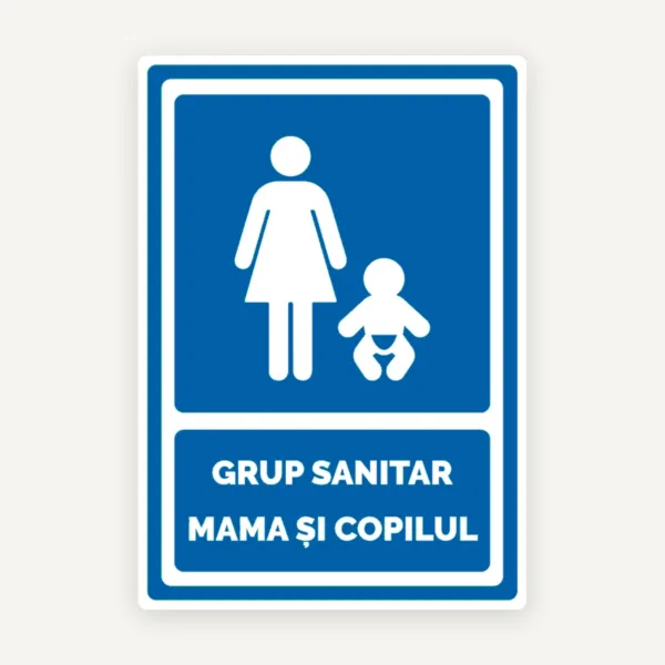 Semn de grup sanitar mama si copil