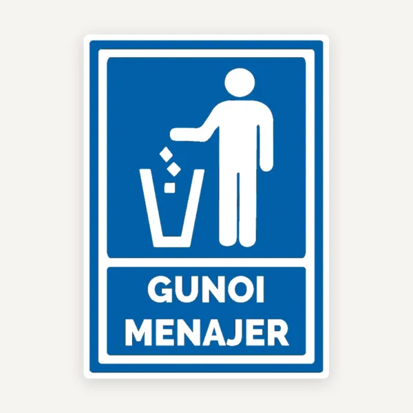 Semn de gunoi menajer