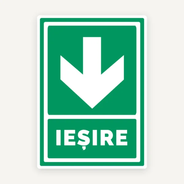 Semn de iesire cu sageata in jos