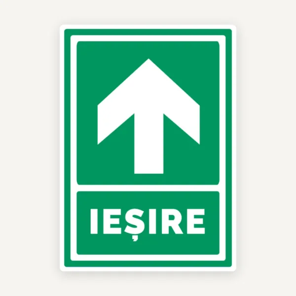 Semn de iesire cu sageata in sus