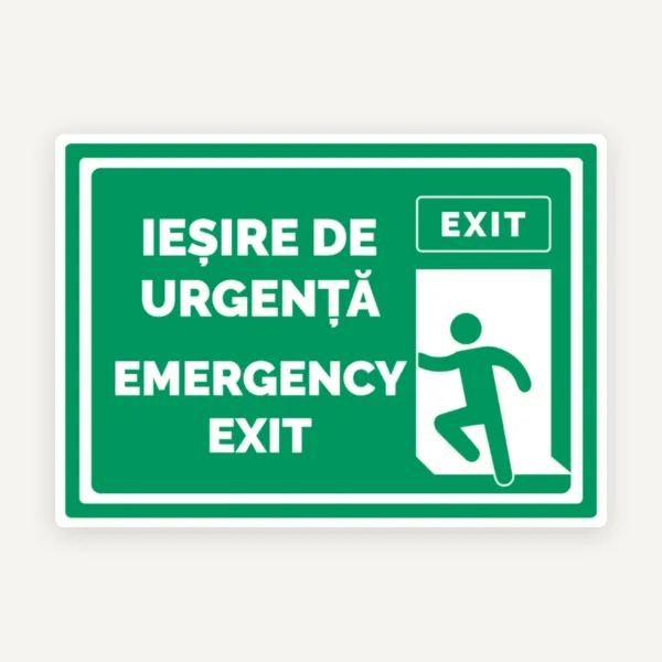 Semn de iesire de urgenta emergency exit
