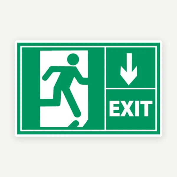 Semn de prim ajutor exit dreapta jos