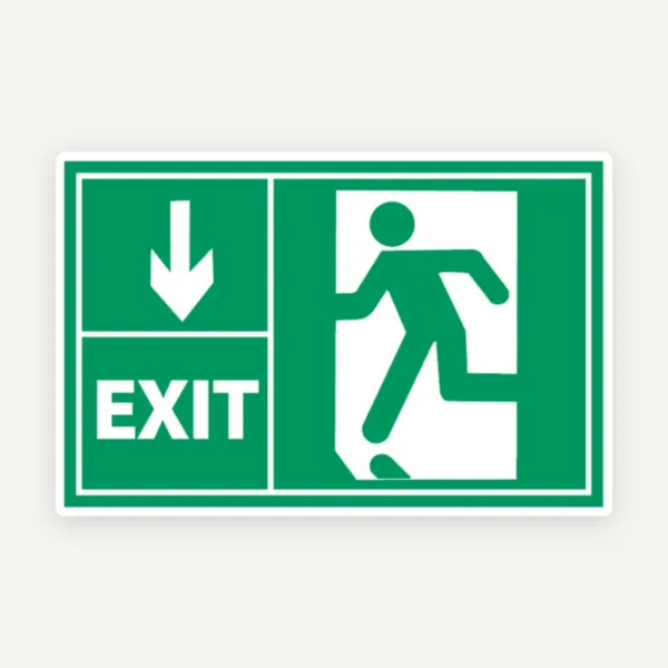 Semn de prim ajutor exit stanga jos