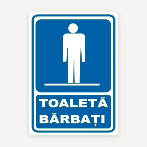 Semn de toaleta barbati