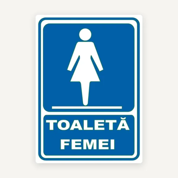 Semn de toaleta femei