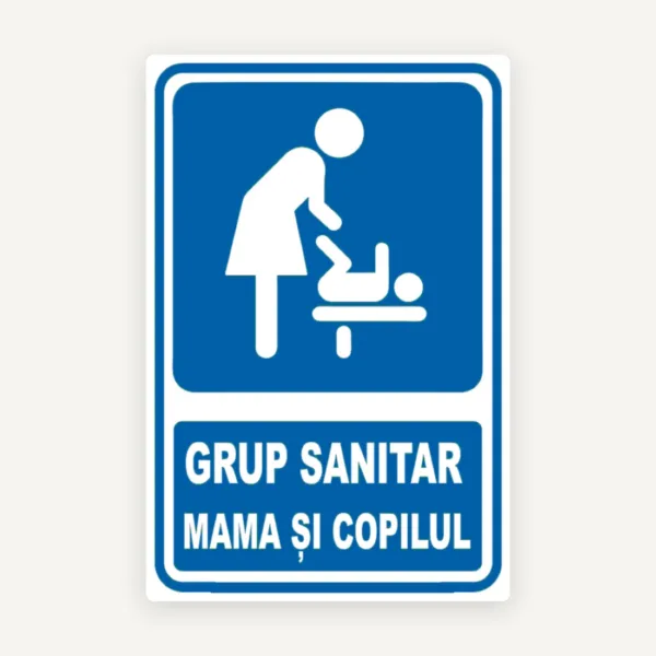 Semn de toaleta mama si copil