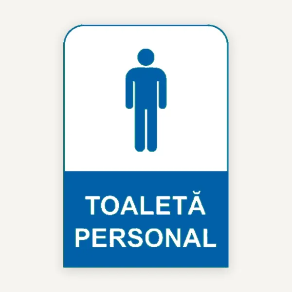 Semn de toaleta personal pentru barbati