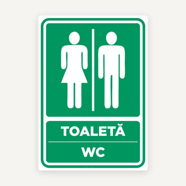 Semn de toaleta wc