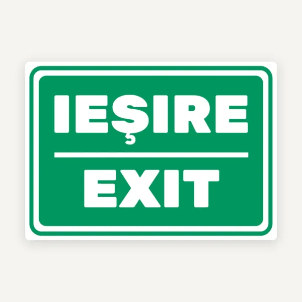 Semn exit iesire
