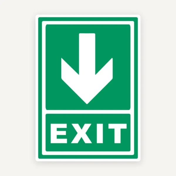 Semn exit spre directie in jos