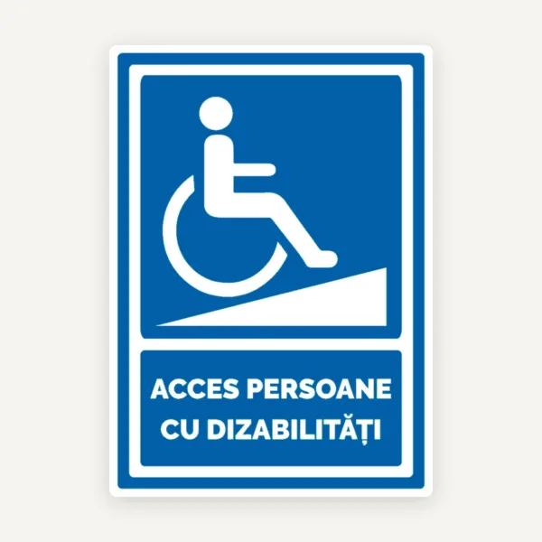 Semn pentru acces persoane cu dizabilitati