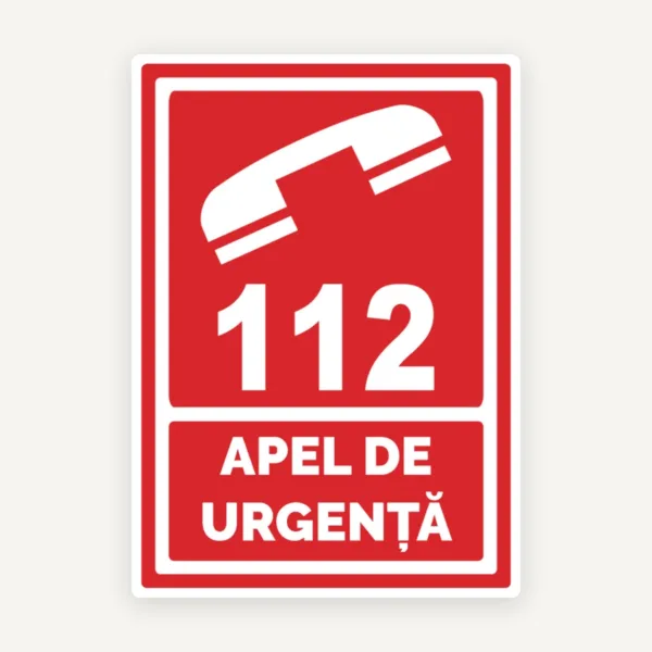 Semn pentru apel de urgenta