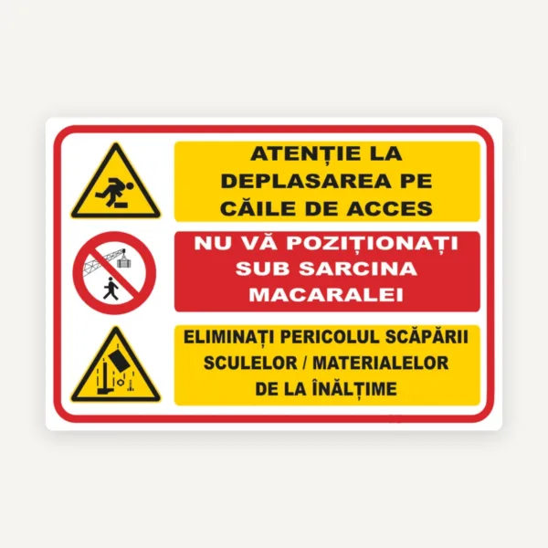 Semn pentru avertizare lucrari