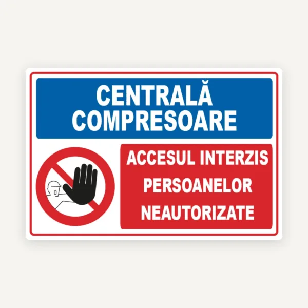 semn pentru centrala compresoare