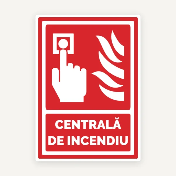 Semn pentru centrala de incendiu