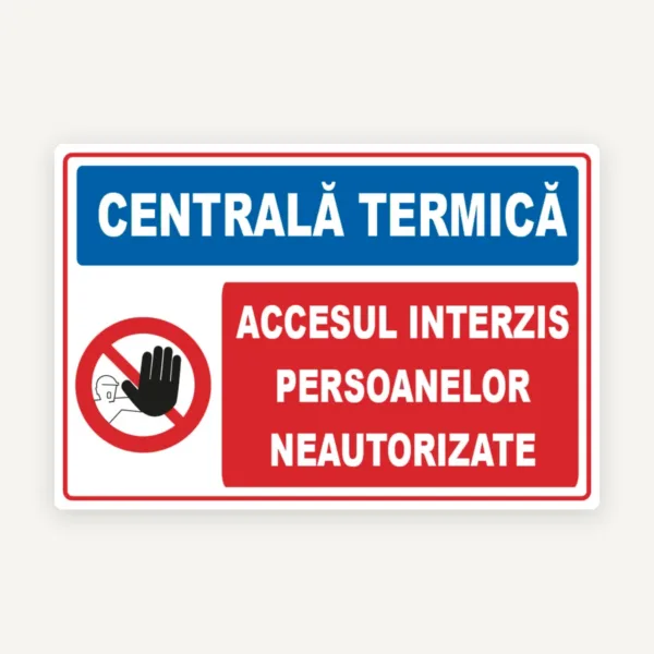 Semn pentru centrala termica