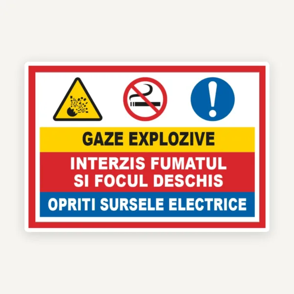 Semn pentru gaze explozive