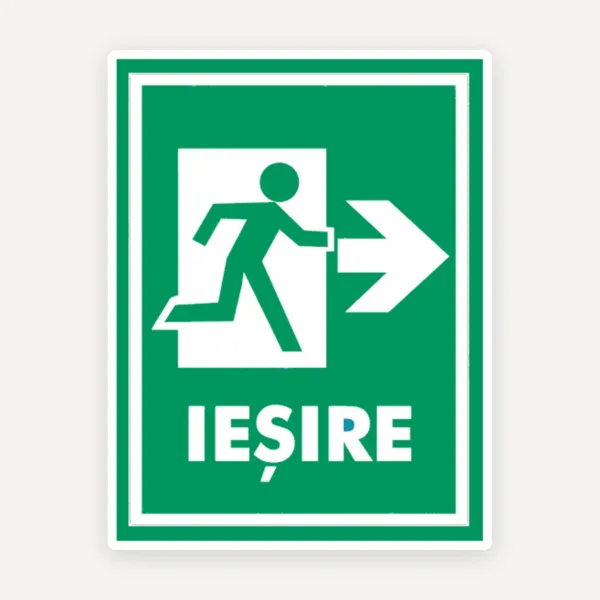 Semn pentru iesire cu directia dreapta