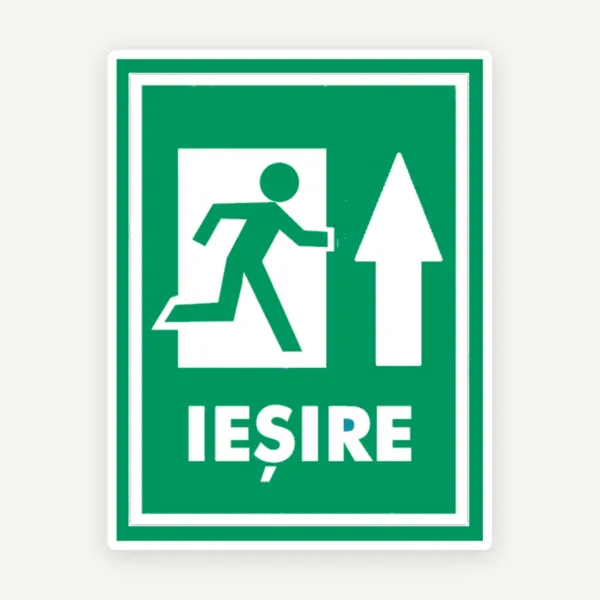 Semn pentru iesire cu directia sus