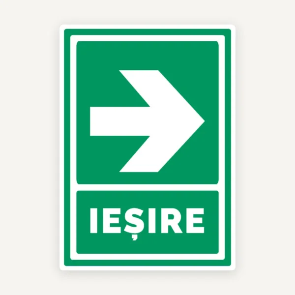Semn pentru iesire cu sageata in dreapta