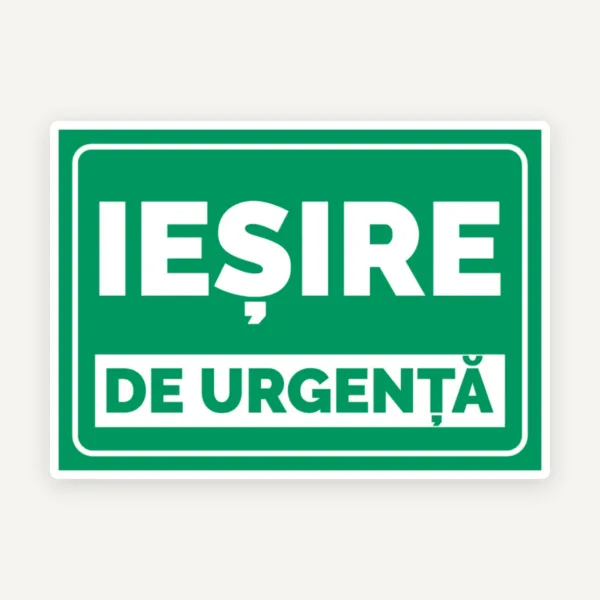 Semn pentru iesire de urgenta