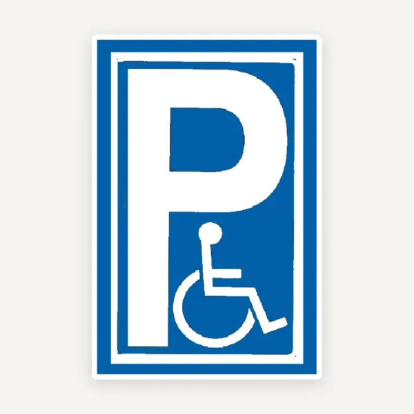 Semn pentru parcare cu scaun rutiere
