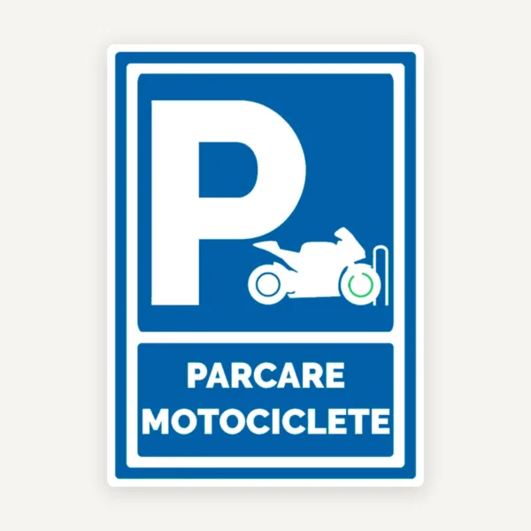 Semn pentru parcare motociclete
