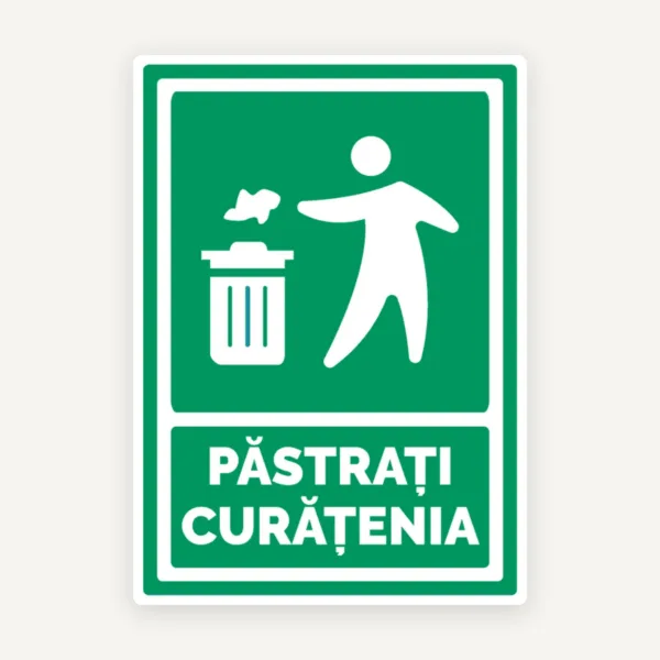 Semn pentru pastrarea curateniei
