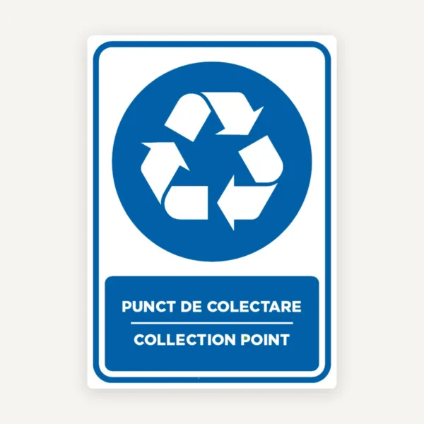 Semn pentru punct de colectare collection point