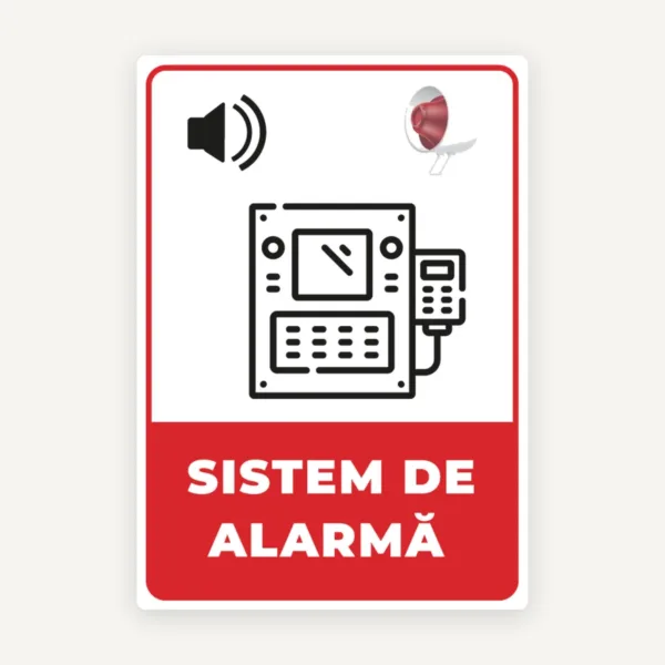 Semn pentru sistem de alarma