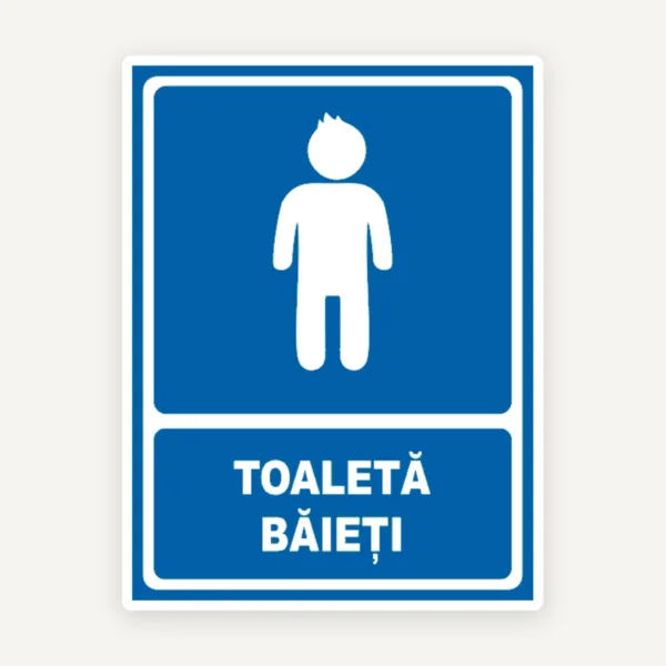 Semn pentru toaleta baieti