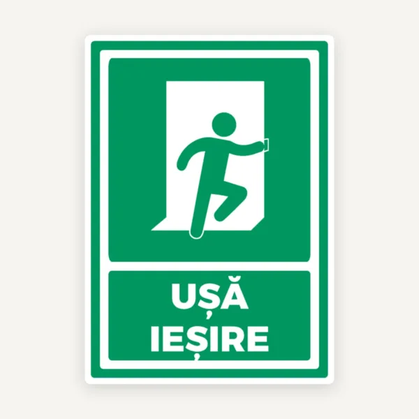 Semn pentru usi de iesire