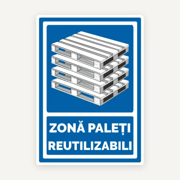 Semn pentru zona paleti