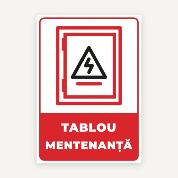 Semn tablou mentenanta