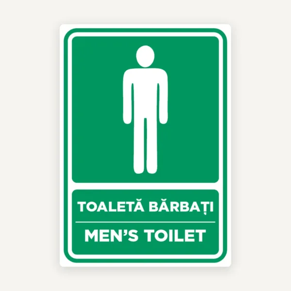 Semn  toaleta barbati men's toilet
