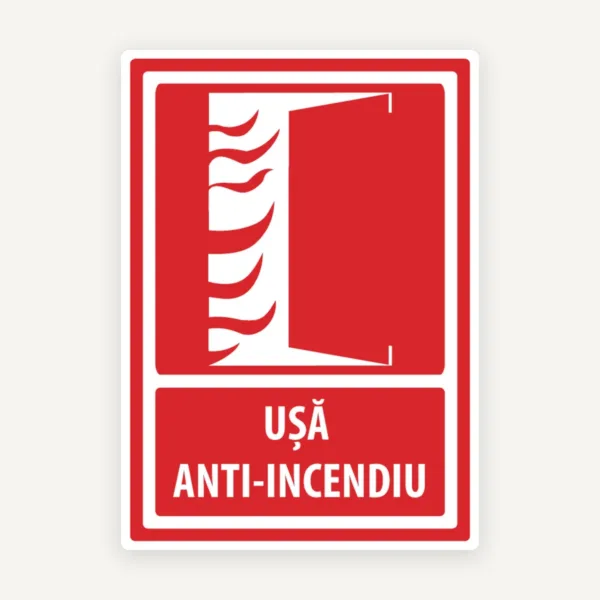 Semne de usa anti incendiu