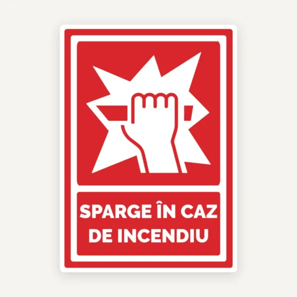 Semne sparge in caz de incendiu
